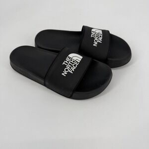 The North Face Womens Black Logo Slide Sandals Slip On Comfort Size 7